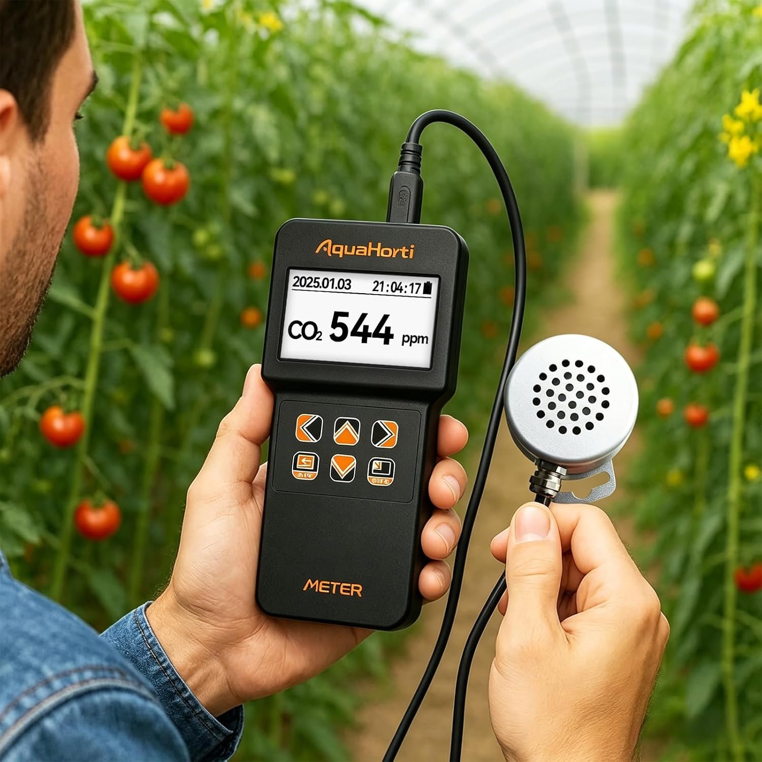 AH-200 CO2 measurement in greenhouse