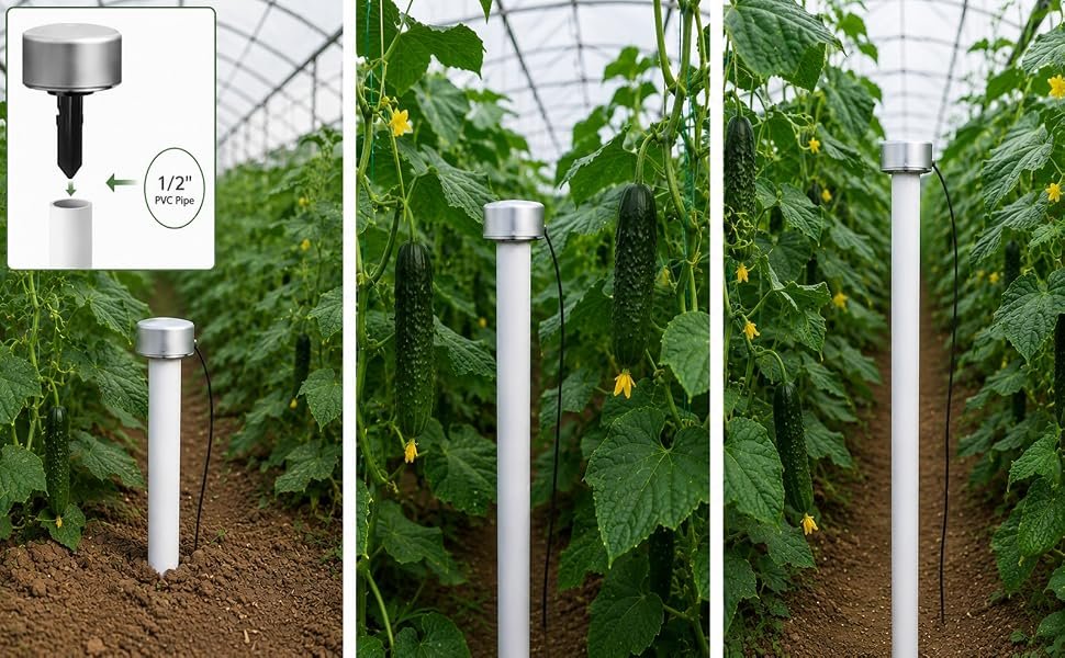 Adjust sensor height as plants grow