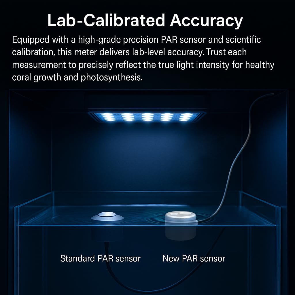 AH-Reef controlled aquarium light box calibration with reference sensor